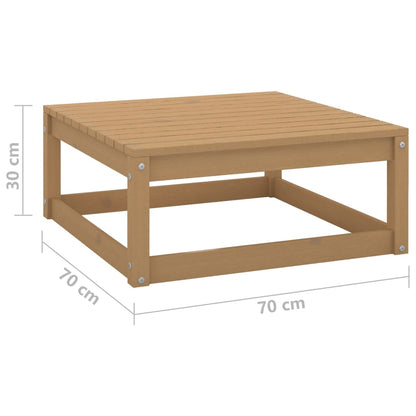 vidaXL Set Salotto Giardino e Cuscini 13 pz Legno Massello Pino Ambra