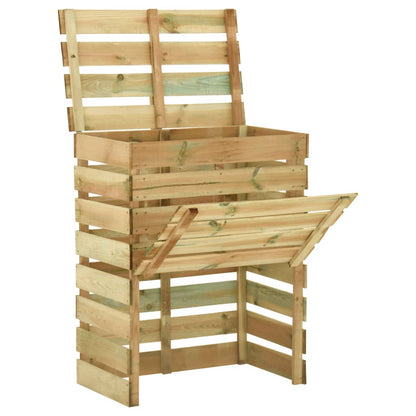 vidaXL Compostiere da Giardino Doghe 4 pz 80x50x100 cm Pino Impregnato