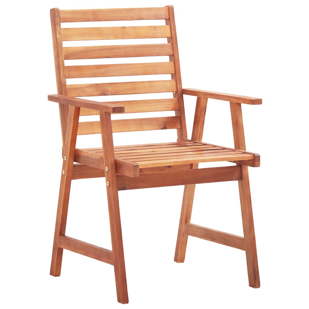 vidaXL Sedie da Pranzo da Esterni 8 pz in Legno Massello di Acacia