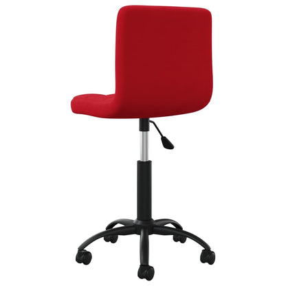 vidaXL Sedie da Pranzo Girevoli 2 pz Rosso Vino in Velluto