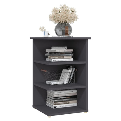 vidaXL Credenza Grigia 35x35x55 cm in Legno Multistrato