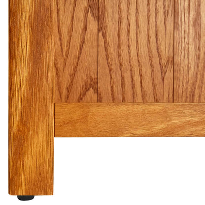 vidaXL Libreria a 5 Ripiani 45x22x140 cm in Legno Massello di Rovere