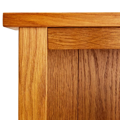 vidaXL Libreria a 5 Ripiani 45x22x140 cm in Legno Massello di Rovere