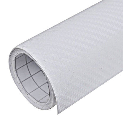 vidaXL Pellicole per Auto 2 pz 3D Bianche 100x150 cm+50x150 cm