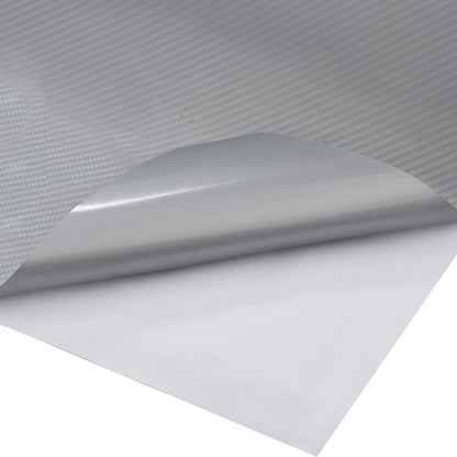 vidaXL Pellicola per Auto 4D Argento 100x150 cm