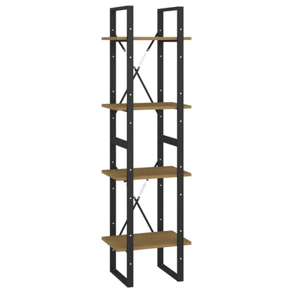 vidaXL Libreria a 4 Ripiani 40x30x140 cm in Legno Massello di Pino VIDAXL