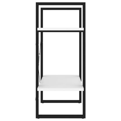 vidaXL Libreria a 2 Ripiani Bianca 60x30x70 cm in Legno Multistrato