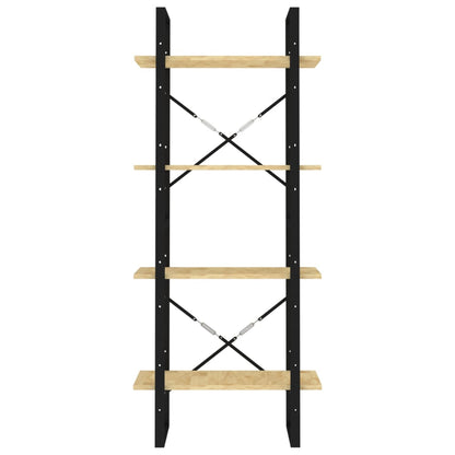 vidaXL Libreria a 4 Ripiani 60x30x140 cm in Legno Massello di Pino