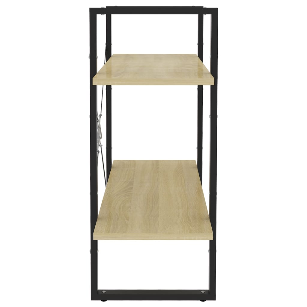 vidaXL Libreria 2 Ripiani Rovere Sonoma 80x30x70 cm Legno Multistrato