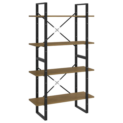 vidaXL Libreria a 4 Ripiani 80x30x140 cm in Legno Massello di Pino VIDAXL