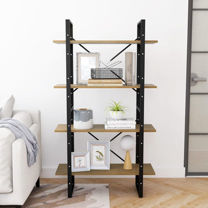 vidaXL Libreria a 4 Ripiani 80x30x140 cm in Legno Massello di Pino VIDAXL