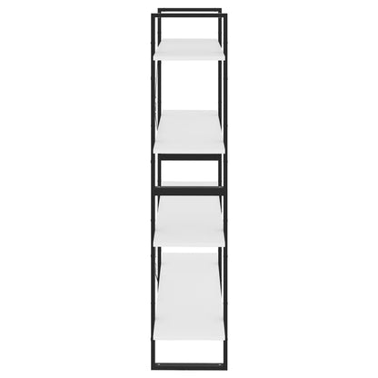 vidaXL Libreria a 4 Ripiani Bianca 100x30x140 cm in Legno Multistrato