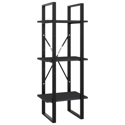 vidaXL Libreria a 3 Ripiani Grigia 40x30x105 cm in Legno Multistrato