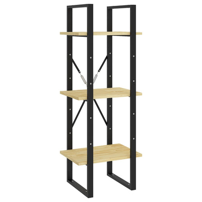 vidaXL Libreria a 3 Ripiani 40x30x105 cm in Legno Massello di Pino