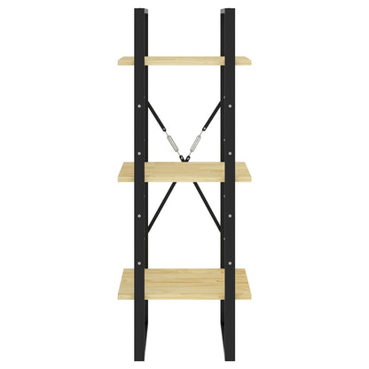 vidaXL Libreria a 3 Ripiani 40x30x105 cm in Legno Massello di Pino