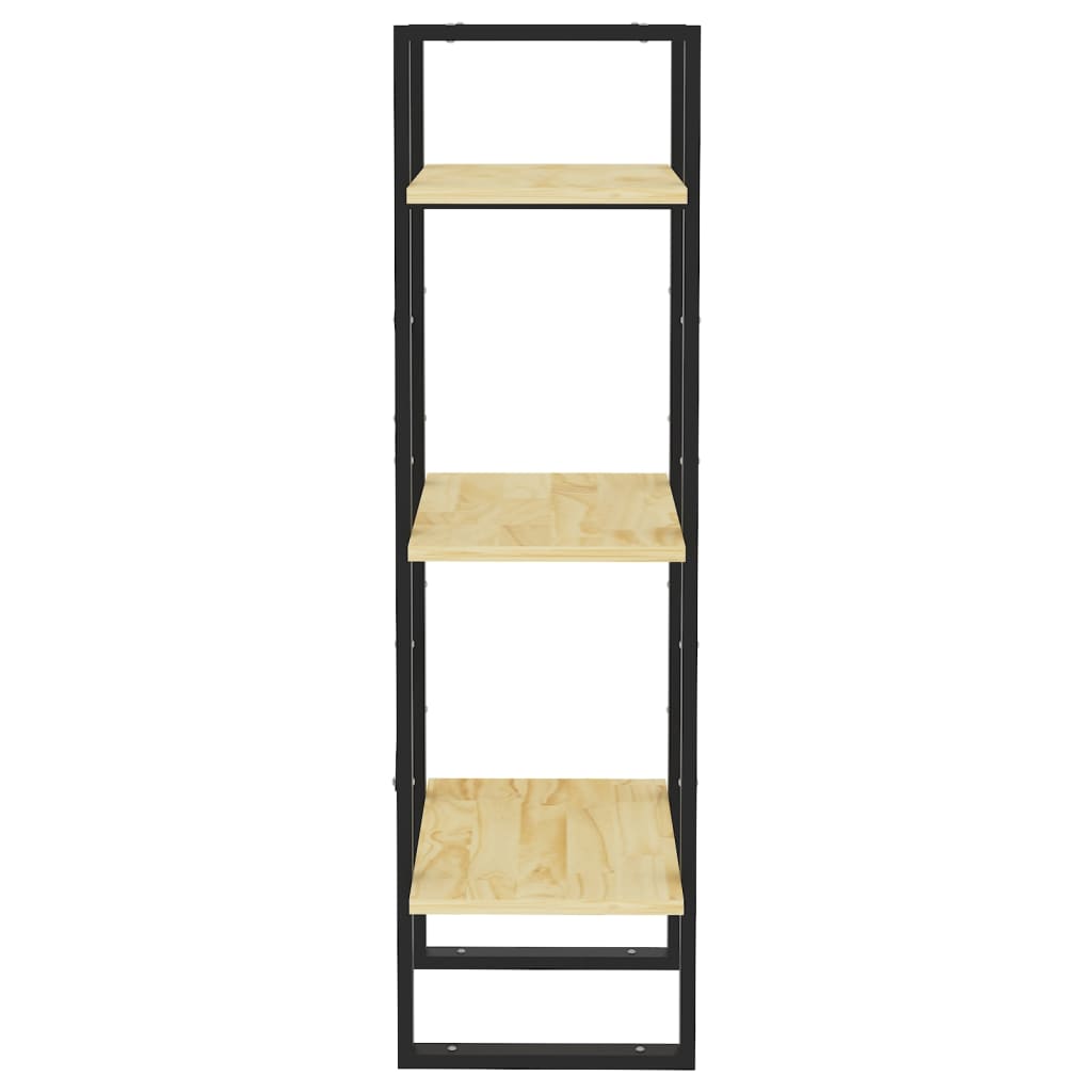 vidaXL Libreria a 3 Ripiani 40x30x105 cm in Legno Massello di Pino