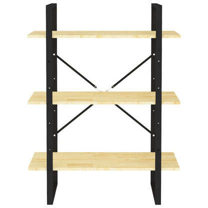 vidaXL Libreria a 3 Ripiani 80x30x105 cm in Legno Massello di Pino