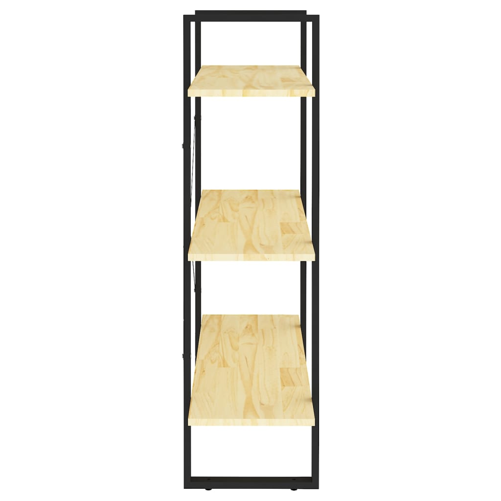vidaXL Libreria a 3 Ripiani 80x30x105 cm in Legno Massello di Pino