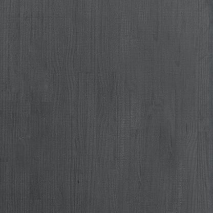 vidaXL Libreria a 3 Ripiani Grigia 80x30x105 cm in Massello di Pino