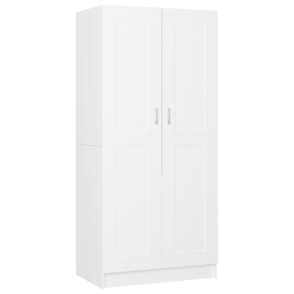 vidaXL Armadio Bianco 82,5x51,5x180 cm in Legno Multistrato