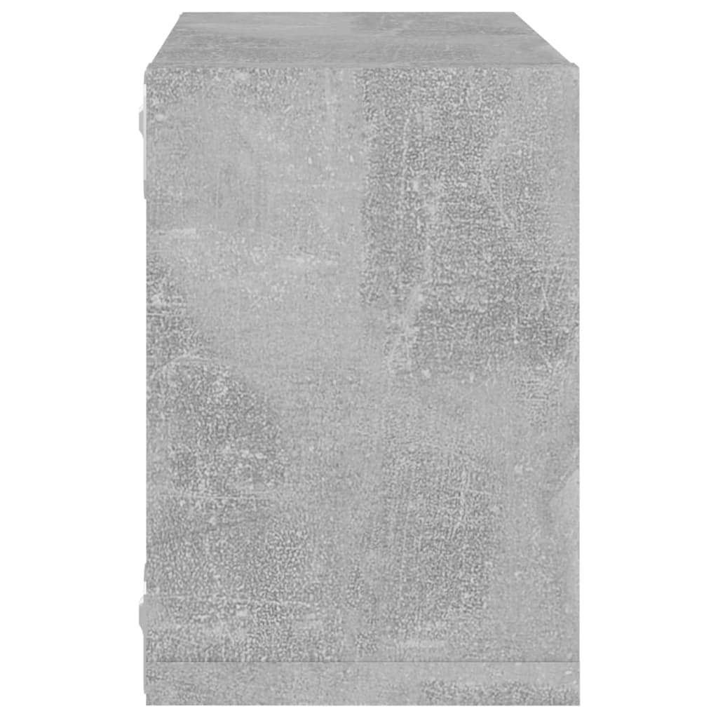 vidaXL Mensole Parete a Cubo 4 pz Grigio Cemento 22x15x22 cm
