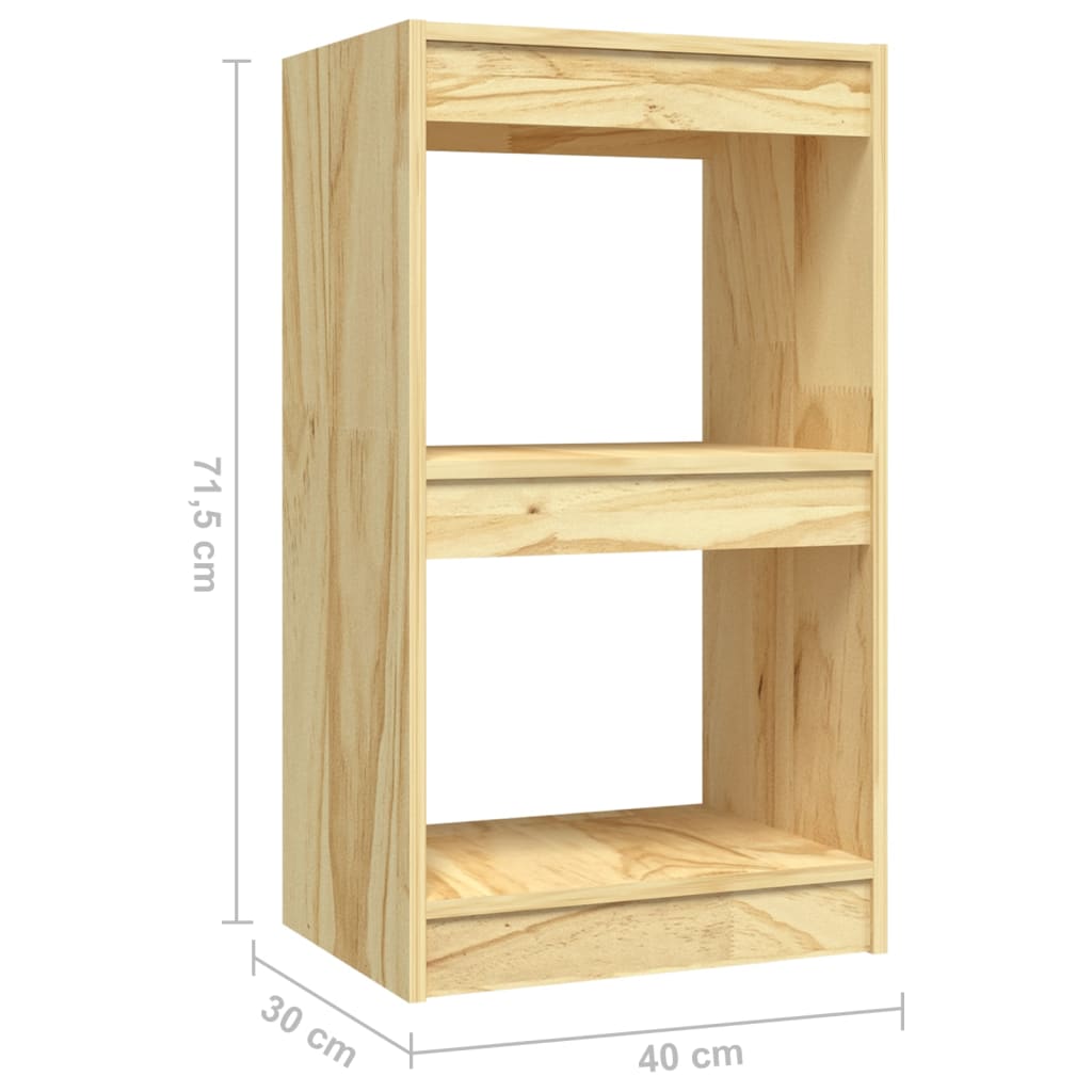 vidaXL Libreria 40x30x71,5 cm in Legno Massello di Pino