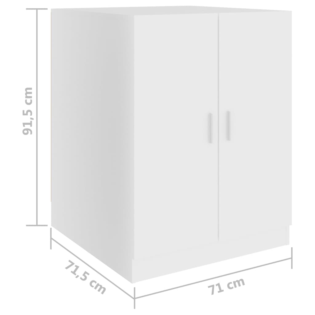 vidaXL Mobile per Lavatrice Bianco 71x71,5x91,5 cm