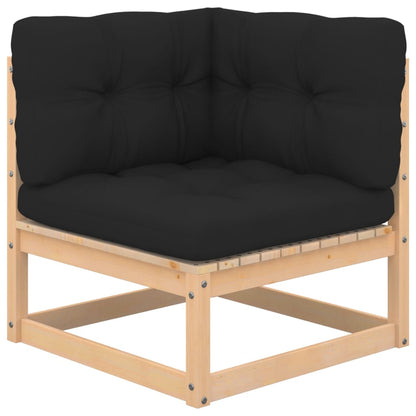 vidaXL Set Salotto Giardino 7 pz Cuscini Antracite Legno Massello Pino