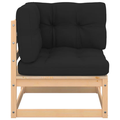 vidaXL Set Salotto Giardino 7 pz Cuscini Antracite Legno Massello Pino