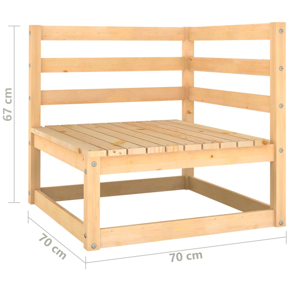 vidaXL Set Divani Giardino 6 pz con Cuscini in Legno Massello di Pino