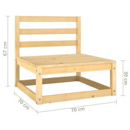 vidaXL Set Salotto Giardino 9 pz Cuscini Antracite Legno Massello Pino