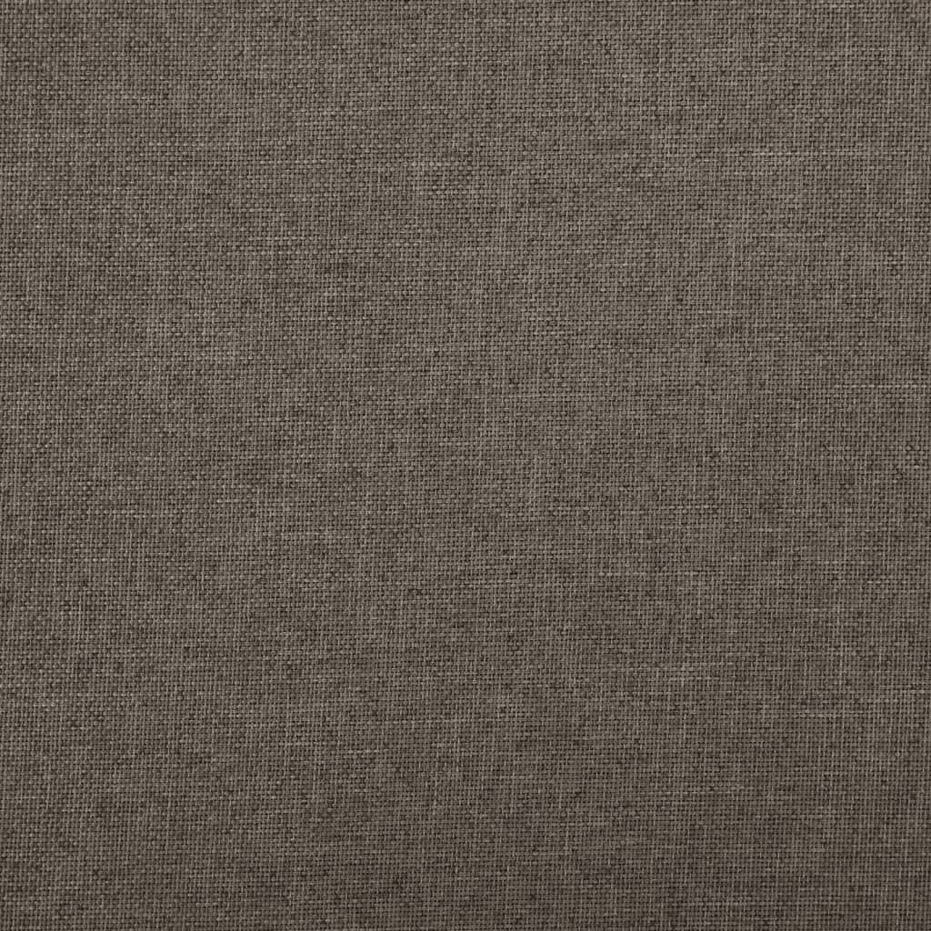 vidaXL Sgabello con Contenitore Pieghevole Marrone in Simil Lino