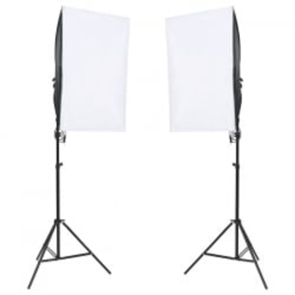 vidaXL Kit per Studio Fotografico con Set Luci, Fondale e Riflettore