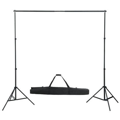 vidaXL Kit per Studio Fotografico con Set Luci, Fondale e Riflettore