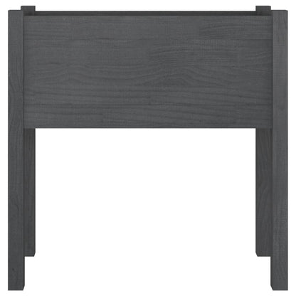 vidaXL Fioriera da Giardino Grigia 70x31x70 cm Legno Massello di Pino