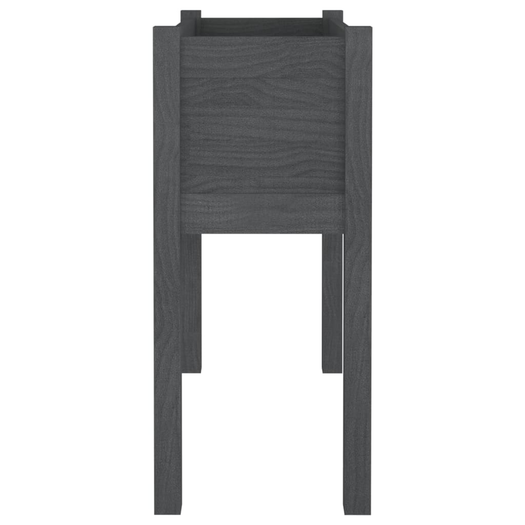 vidaXL Fioriera da Giardino Grigia 70x31x70 cm Legno Massello di Pino