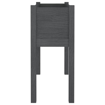 vidaXL Fioriera da Giardino Grigia 70x31x70 cm Legno Massello di Pino