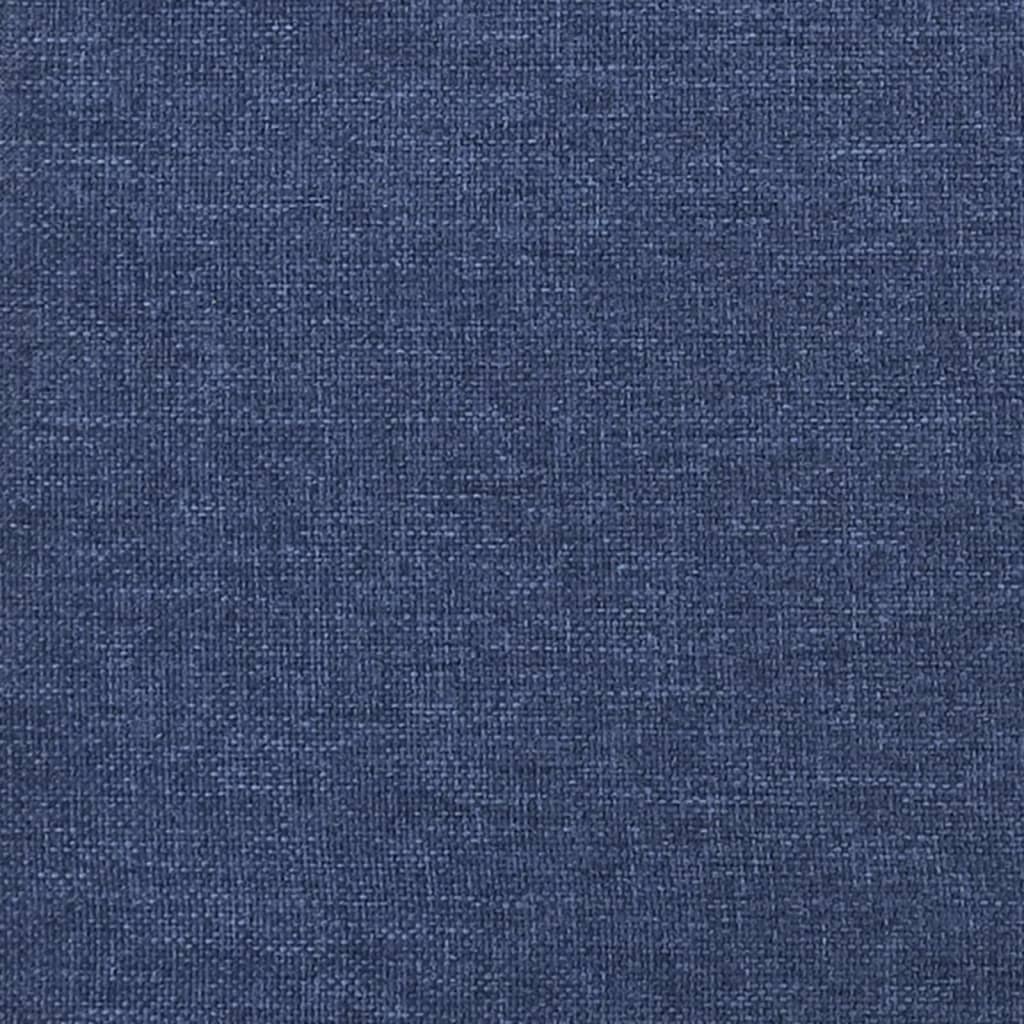 vidaXL Poggiapiedi Blu 60x60x36 cm in Velluto