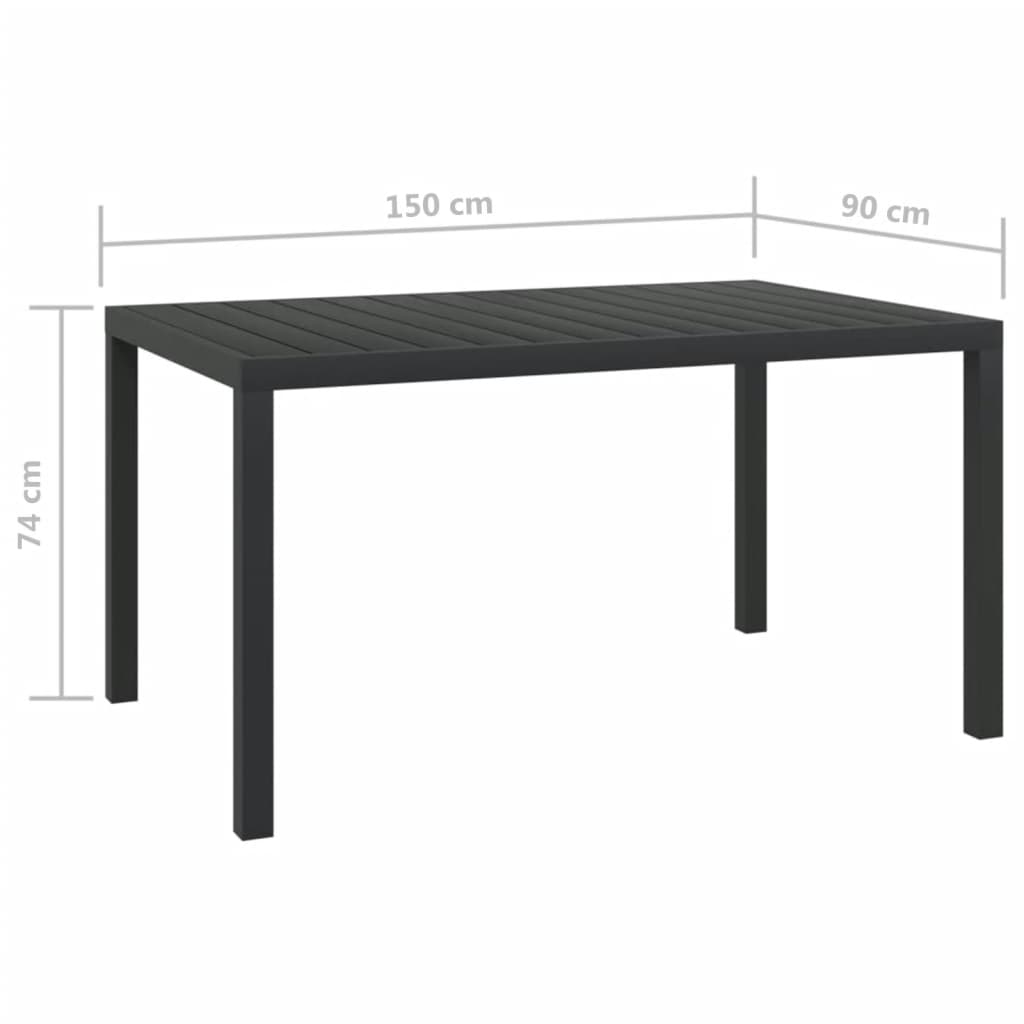vidaXL Set da Pranzo per Giardino 5 pz con Cuscini Polyrattan Grigio