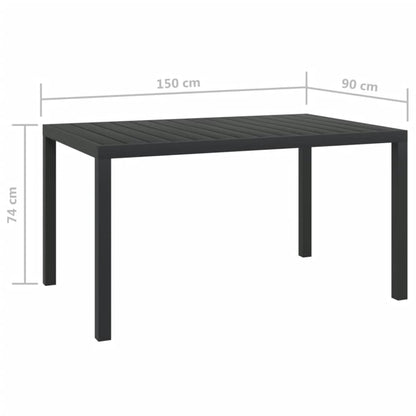 vidaXL Set da Pranzo per Giardino 5 pz con Cuscini Polyrattan Grigio