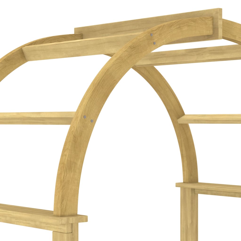 vidaXL Arco con Traliccio 141x97x243 cm in Legno di Pino Impregnato