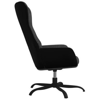 vidaXL Poltrona Relax con Poggiapiedi Grigio Scuro in Tessuto