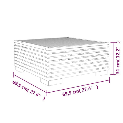 vidaXL Set Divani da Giardino 10 pz con Cuscini Legno Massello di Teak