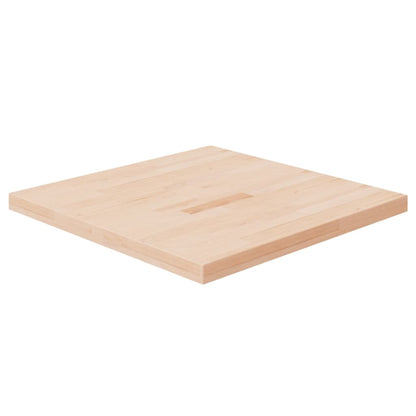 vidaXL Piano Tavolo Quadrato 70x70x4 cm Massello Rovere Non Trattato
