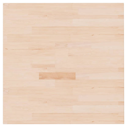 vidaXL Piano Tavolo Quadrato 70x70x4 cm Massello Rovere Non Trattato