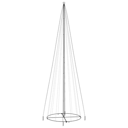 Albero di Natale a Cono Bianco Freddo 1134 LED 230x800 cm