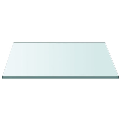 vidaXL Piano Tavolo Trasparente 40x40 cm Vetro Temperato