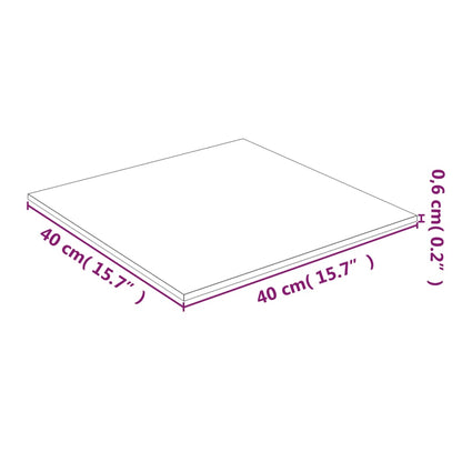 vidaXL Piano Tavolo Trasparente 40x40 cm Vetro Temperato