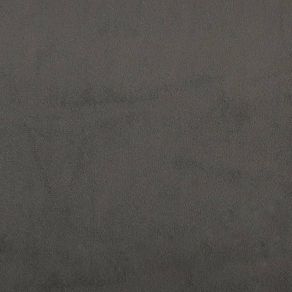 vidaXL Sedia da Ufficio Girevole in Velluto Grigio Scuro