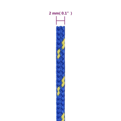 vidaXL Corda per barca Blu 2 mm 50 m in Polipropilene